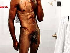 See NewBlack's first-ever time in the bathroom of his faggot friend's palatial estate