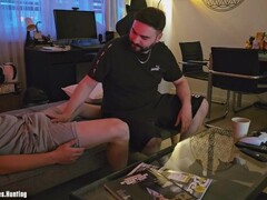 AntoGoesHunting's GIRLFRIEND attempts out a hetero phat man-meat for slay rub elbows hither very first adulthood hither a scrounger